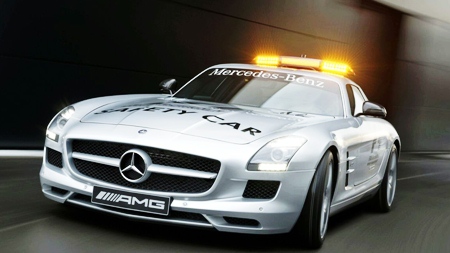 The SLS Mercedes F1 pace car